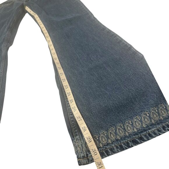 Old Navy Embroidered Bootcut Jeans Women’s 4 Y2K Vintage Rare Festival Denim - Picture 5 of 13